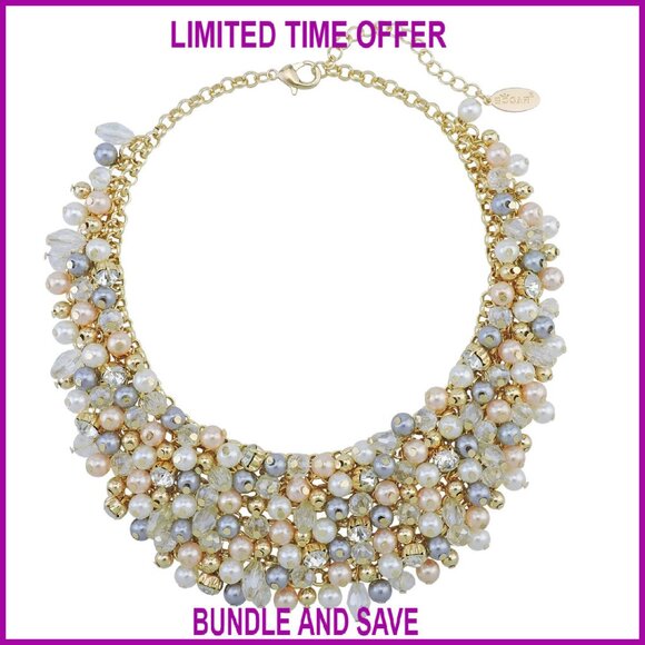 Chunky Crystal Statement Necklace 18